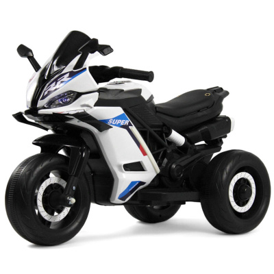 Детский электротрицикл RiverToys K002PX-A белый